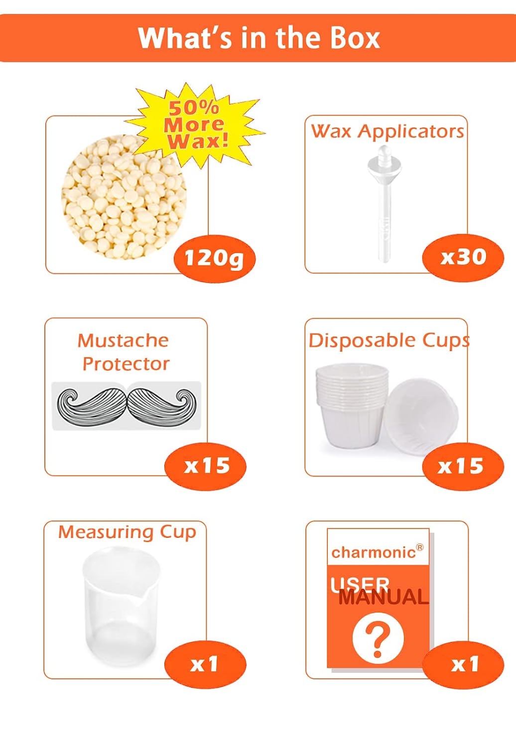 Charmonic 120g Wax Nose Wax Kit