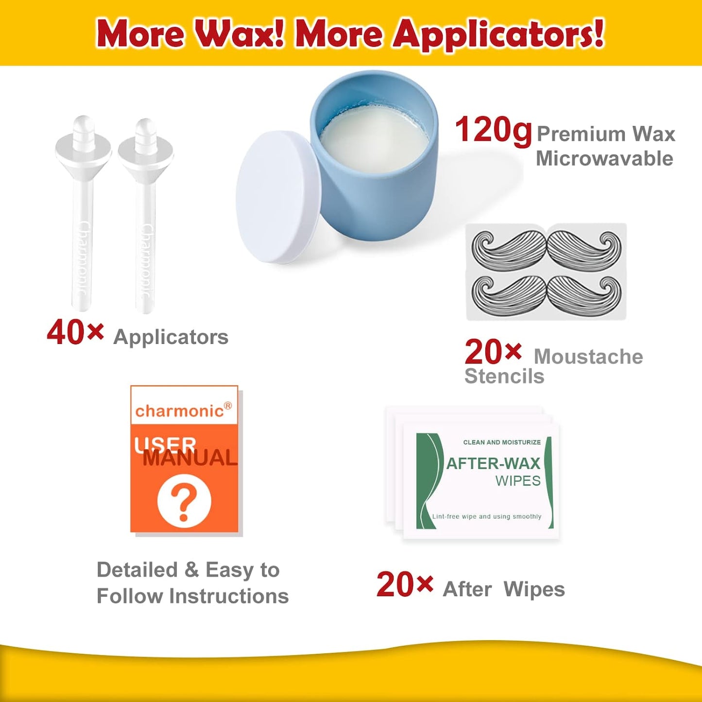 Charmonic 120g Wax Nose Wax Kit