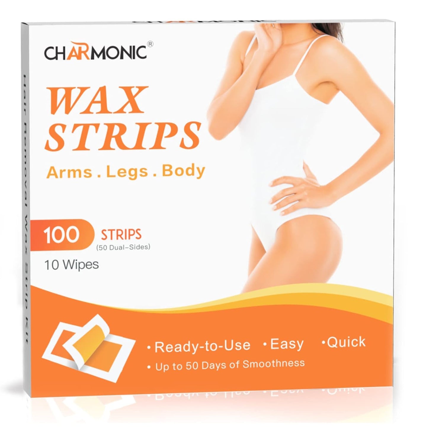 Charmonic 100pcs Wax Strips