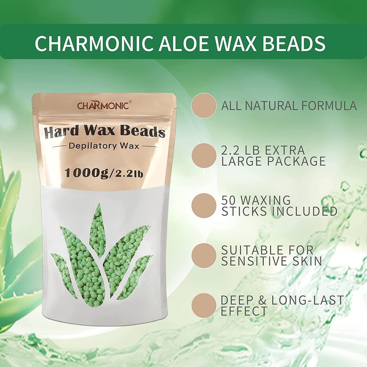 10/20packs 2.2LB/1000g Hard Wax Beads