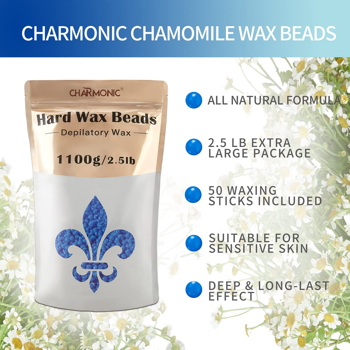 Charmonic 2.5 lb/1100g Hard Wax Beads